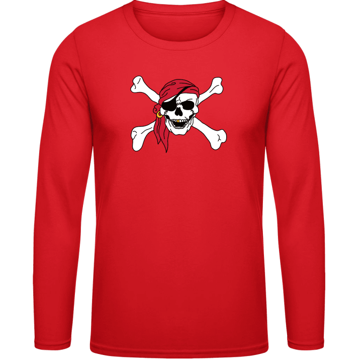 Pirate Skull And Crossbones Langarmshirt 0 image
