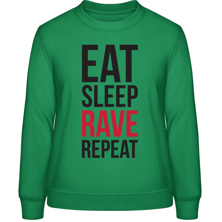 Eat Sleep Rave Repeat Sweat-shirt pour femme contain pic