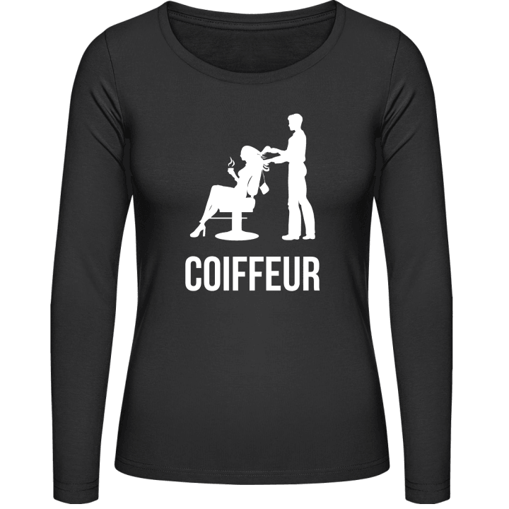 Coiffeur Silhouette Frauen Langarmshirt contain pic