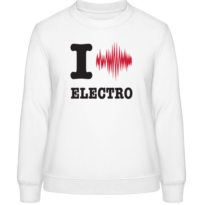 I Love Electro Sweatshirt för kvinnor contain pic