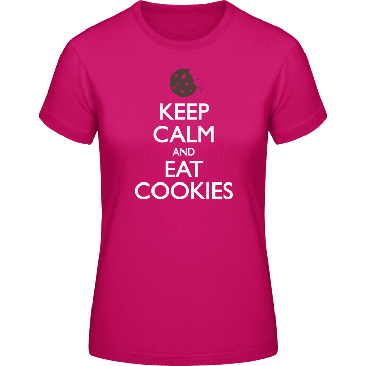 Keep Calm And Eat Cookies Naisten t-paita 0 image