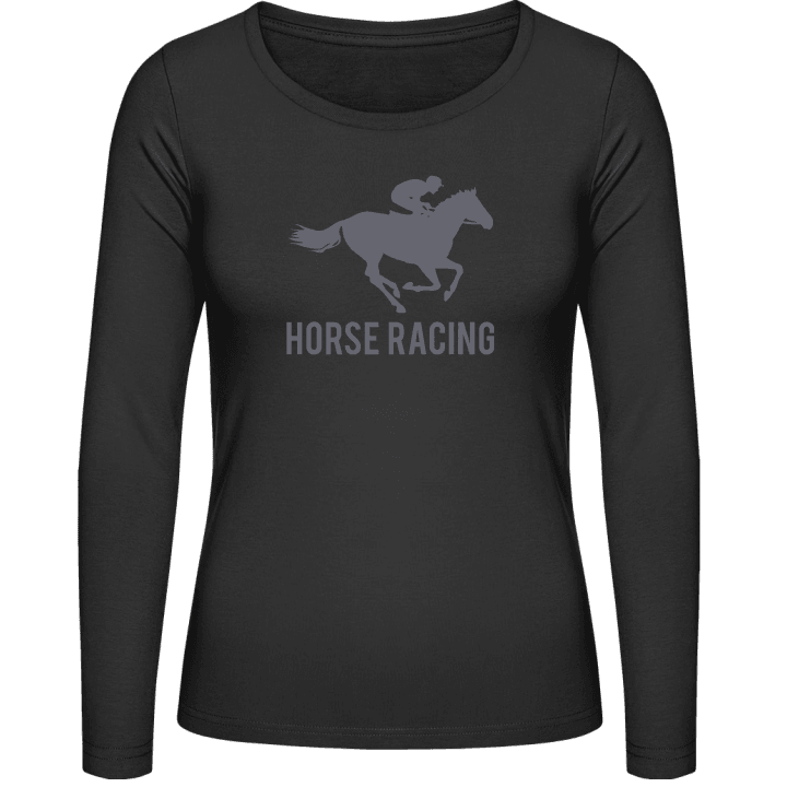 Horse Racing Langermet skjorte for kvinner contain pic