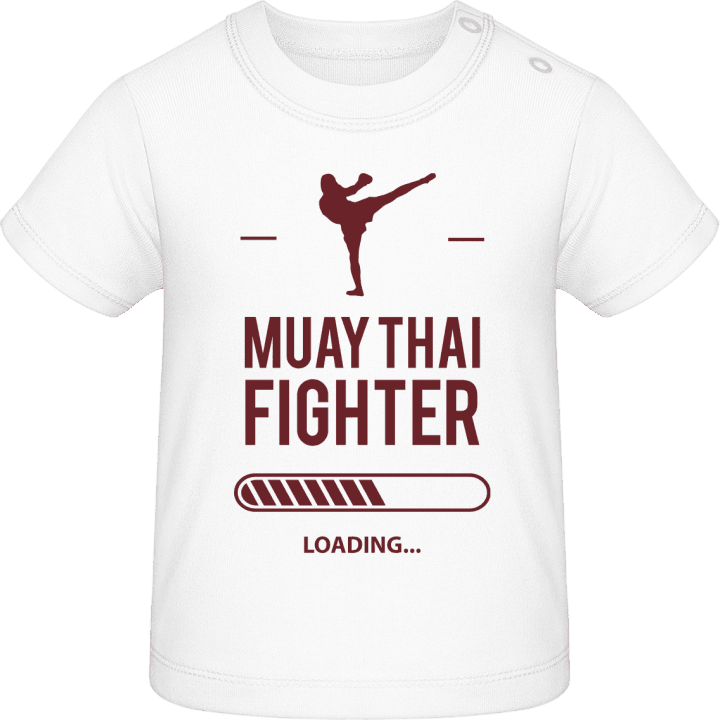 Muay Thai Fighter Loading Camiseta de bebé contain pic
