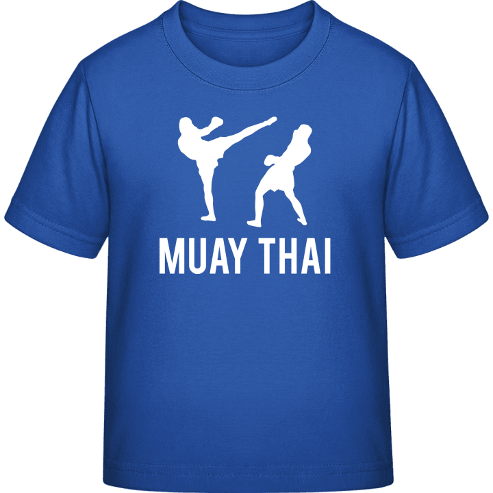 Muay Thai Silhouette Kinder T-Shirt contain pic