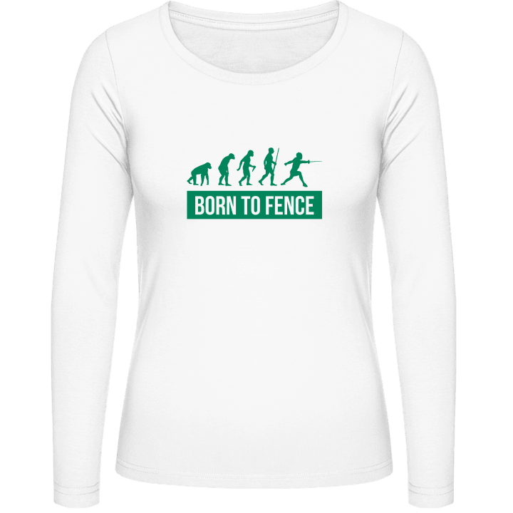 Born To Fence Frauen Langarmshirt contain pic