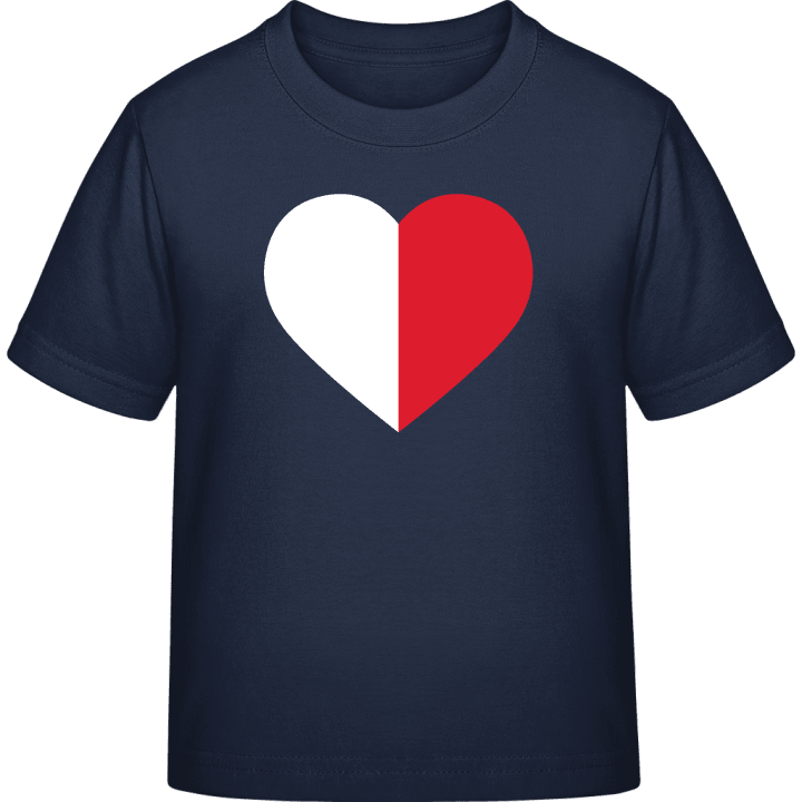 Malta Heart Flag T-shirt för barn contain pic