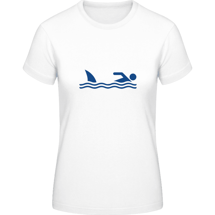 Shark And Swimmer T-shirt pour femme 0 image