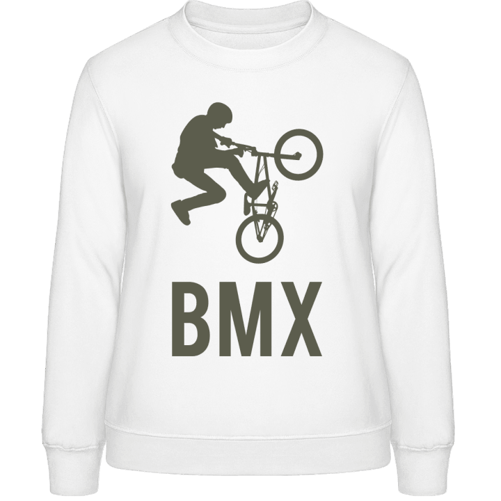 BMX Biker Jumping Women Sweatshirt contain pic