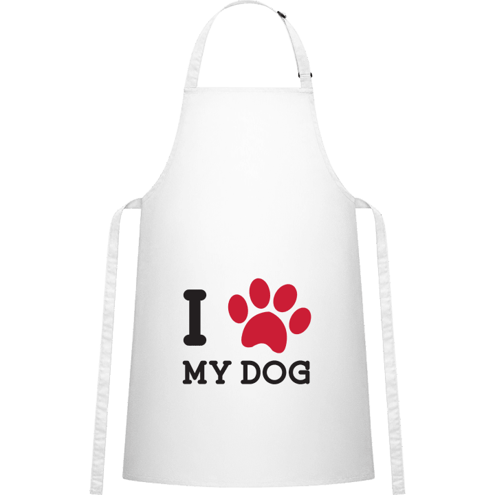 I Heart My Dog Footprint Tablier de cuisine 0 image