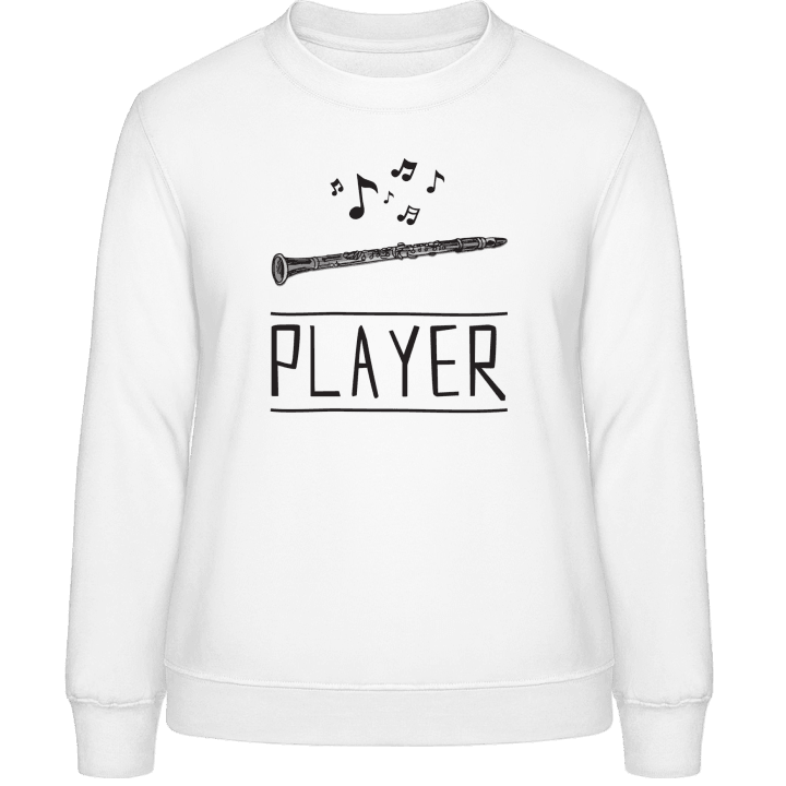 Clarinet Player Illustration Sweatshirt för kvinnor contain pic