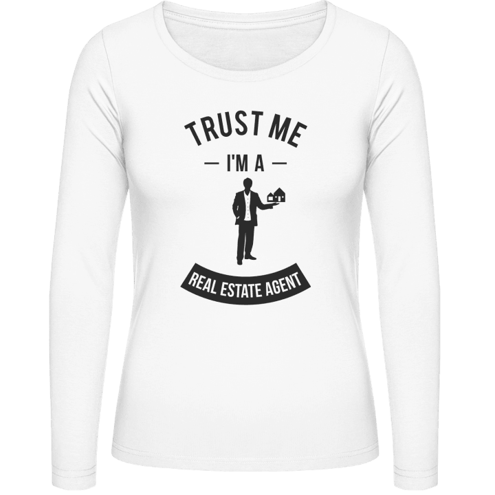 Trust Me I'm A Real Estate Agent Langermet skjorte for kvinner contain pic