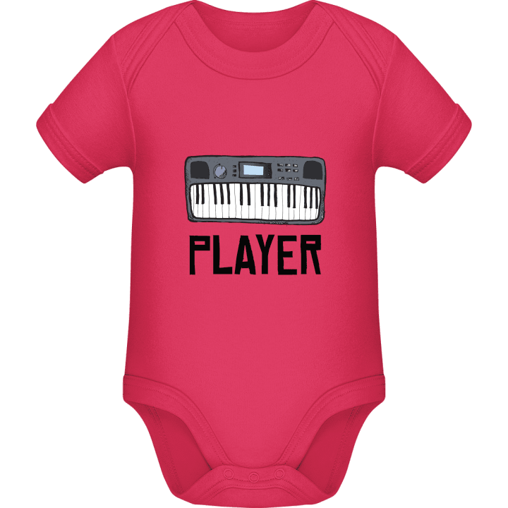 Keyboard Player Illustration Baby Romper contain pic