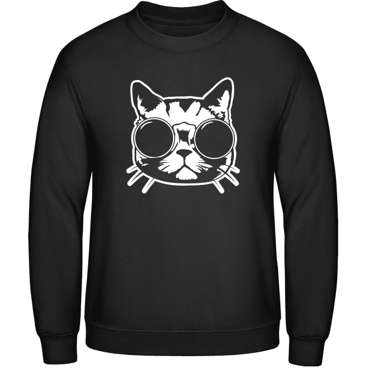 Cat With Glasses Sweatshirt 0 image
