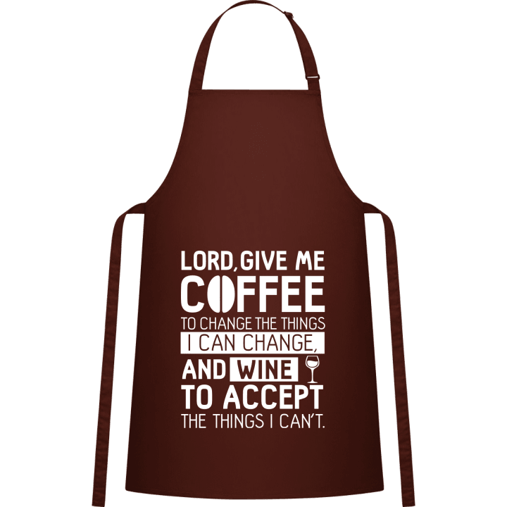 Lord, Give Me Coffee To Change The Things I Can Change Kochschürze contain pic