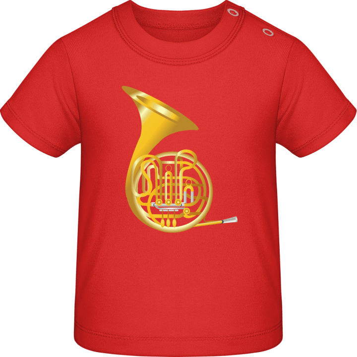 French Horn Camiseta de bebé contain pic