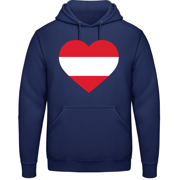 Austria Heart Felpa con cappuccio contain pic