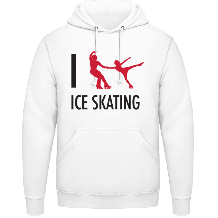 I Love Ice Skating Felpa con cappuccio contain pic