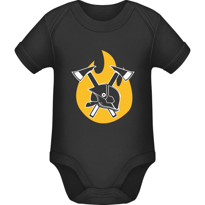 Firefighter Equipment Flame Baby Romper contain pic