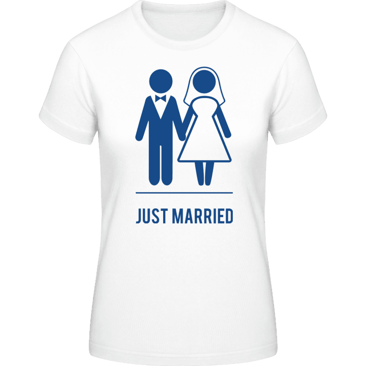 Just Married Bride and Groom Vrouwen T-shirt 0 image