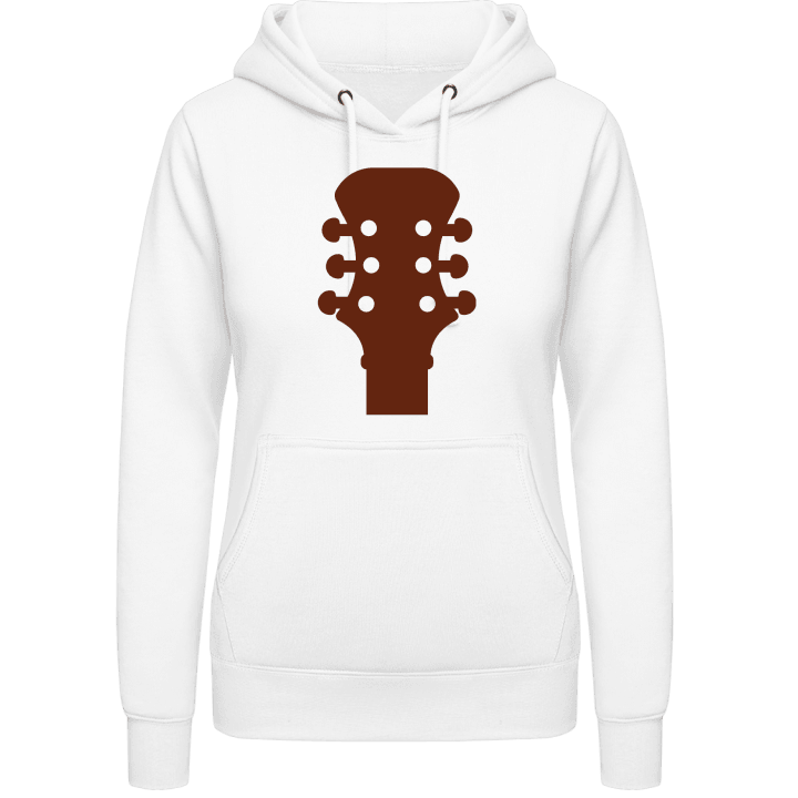 Guitar Silhouette Felpa con cappuccio da donna contain pic