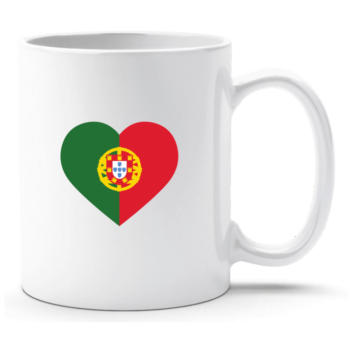 Portugal Heart Flag Crest Taza contain pic