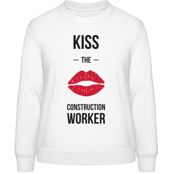 Kiss The Construction Worker Sweatshirt för kvinnor contain pic
