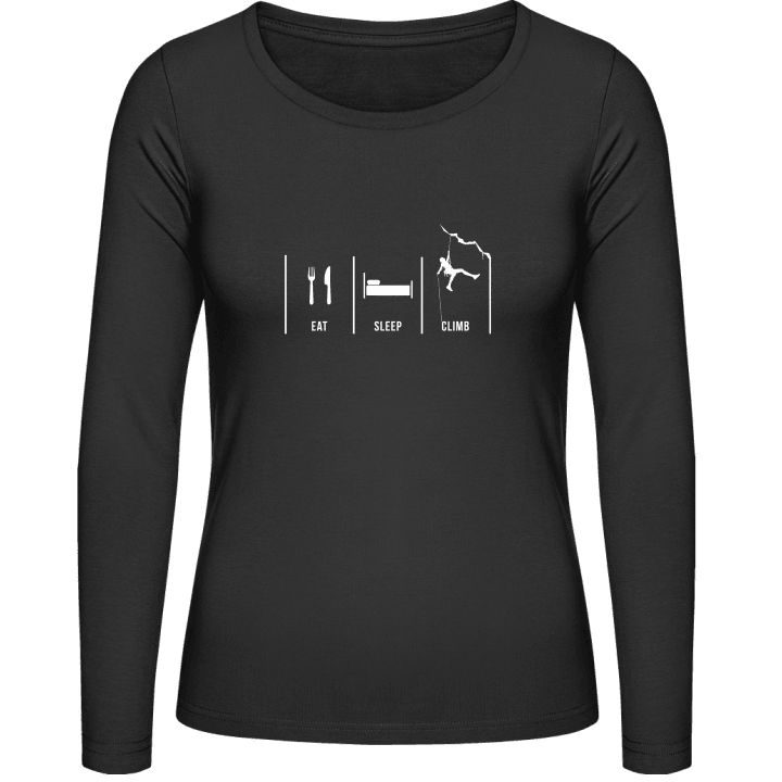 Eat Sleep Climb T-shirt à manches longues pour femmes contain pic