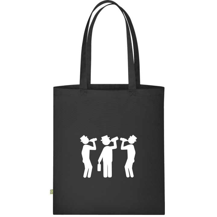 Drinking Group Silhouette Väska av tyg contain pic