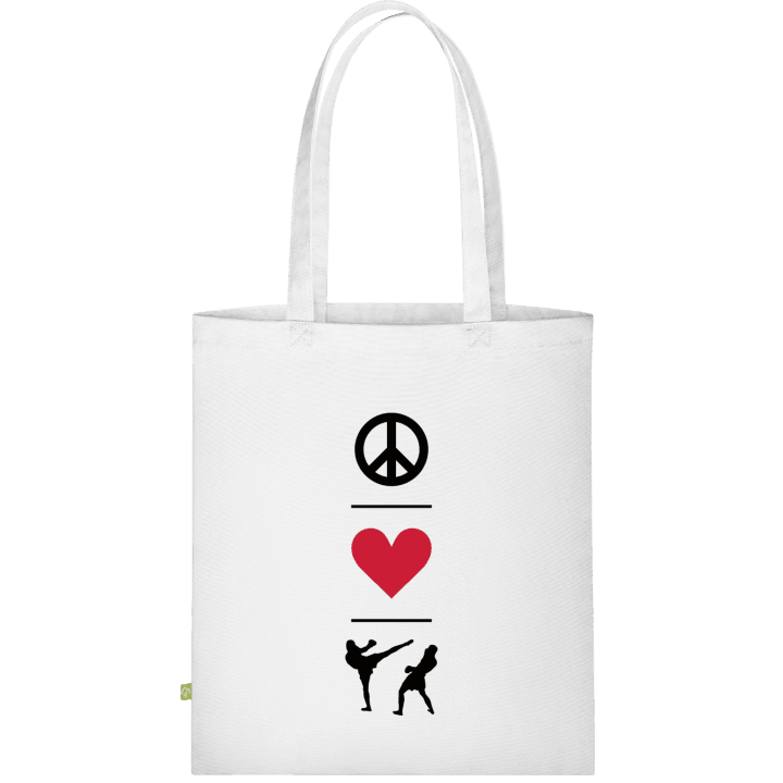 Peace Love Muay Thai Stofftasche contain pic
