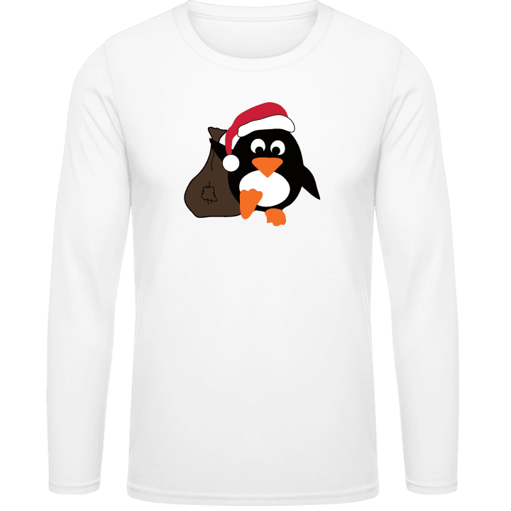 Penguin Santa Long Sleeve Shirt 0 image