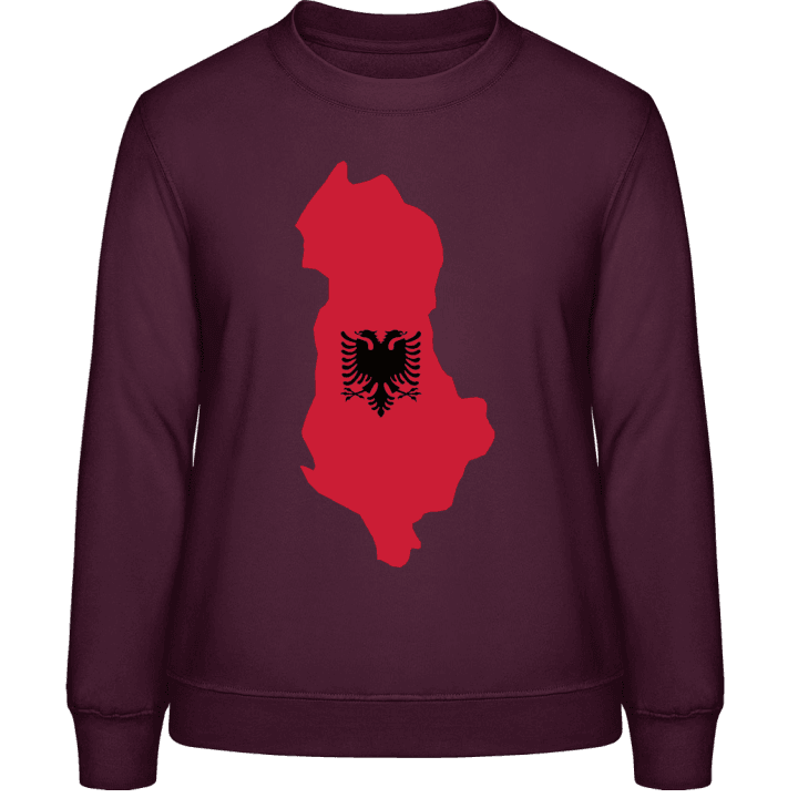 Albania Map Flag Sweatshirt för kvinnor contain pic