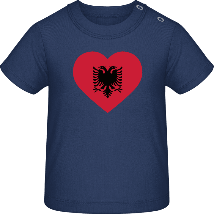 Albanian Heart Flag Camiseta de bebé contain pic
