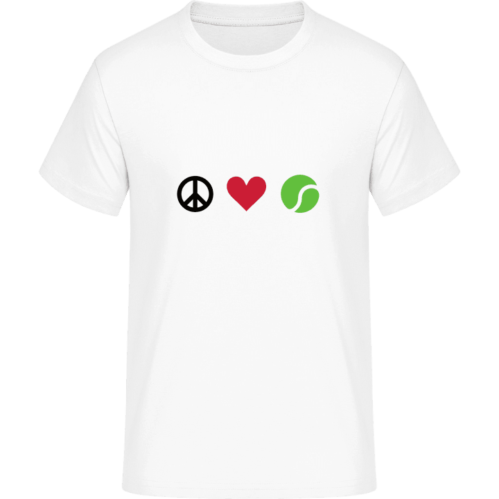 Peace Love Tennis T-skjorte contain pic