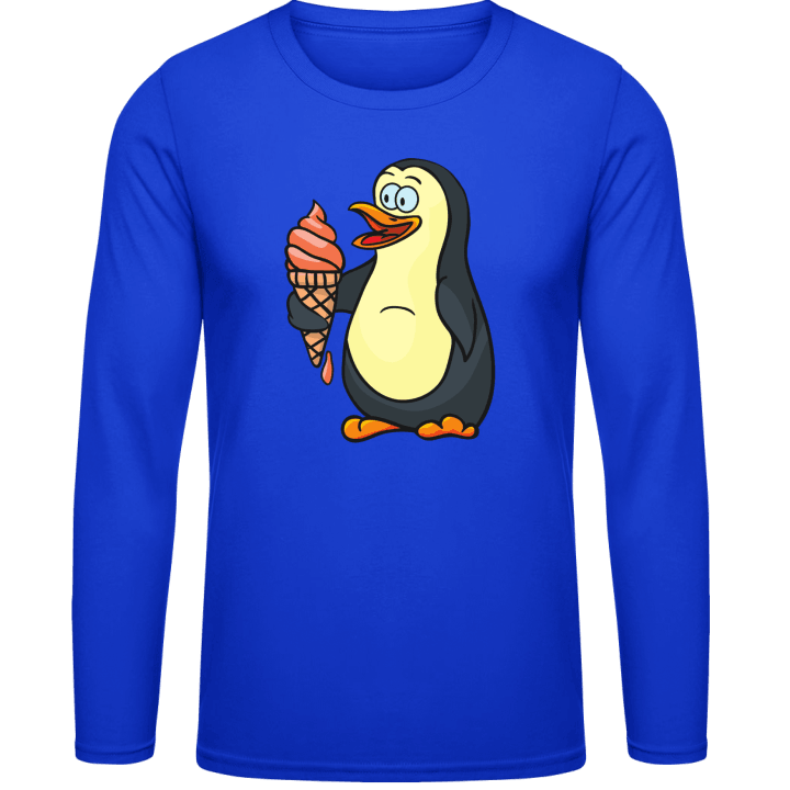 Penguin With Icecream Long Sleeve Shirt 0 image