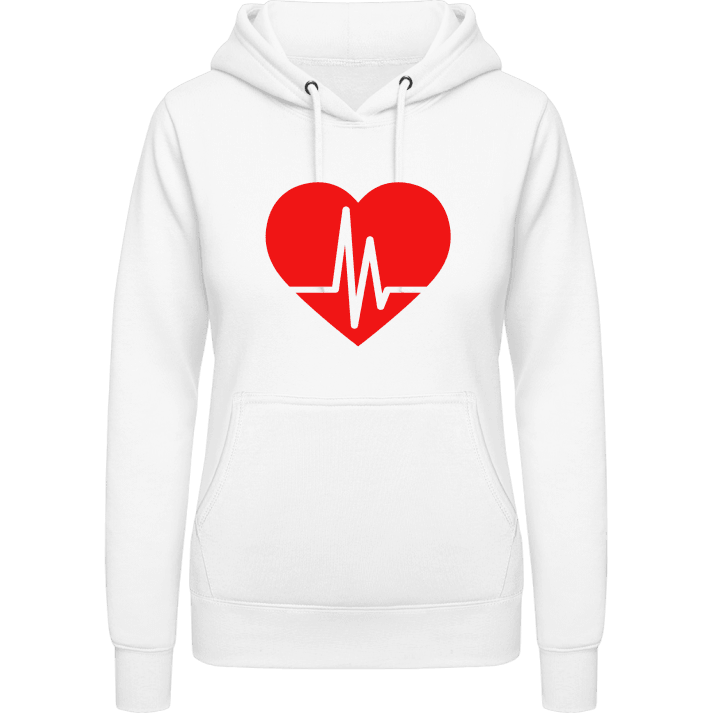 Heart Beat Logo Sweat à capuche pour femme contain pic