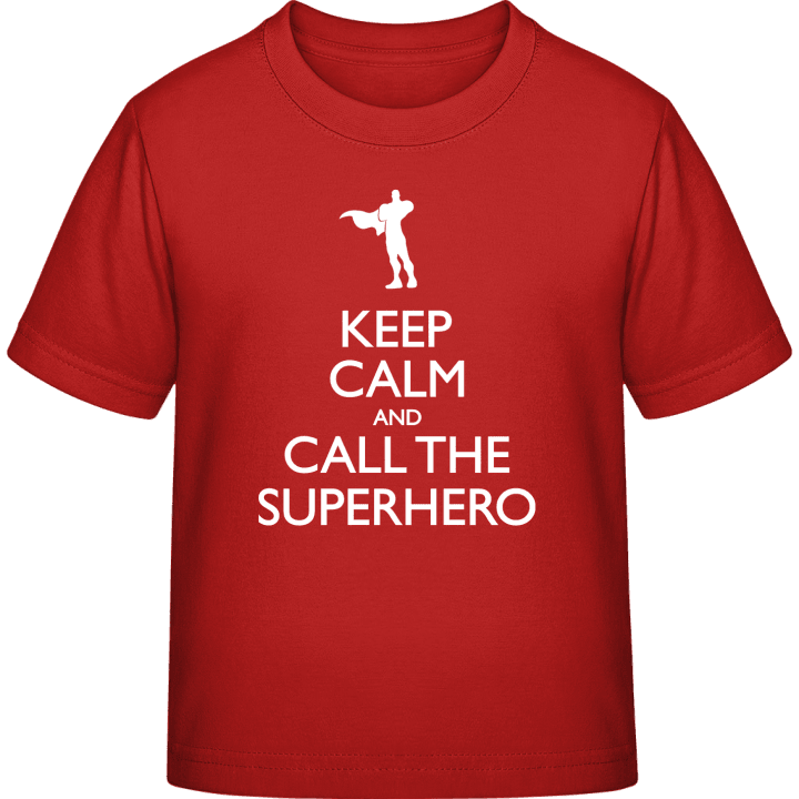 Keep Calm And Call The Superhero T-shirt för barn 0 image