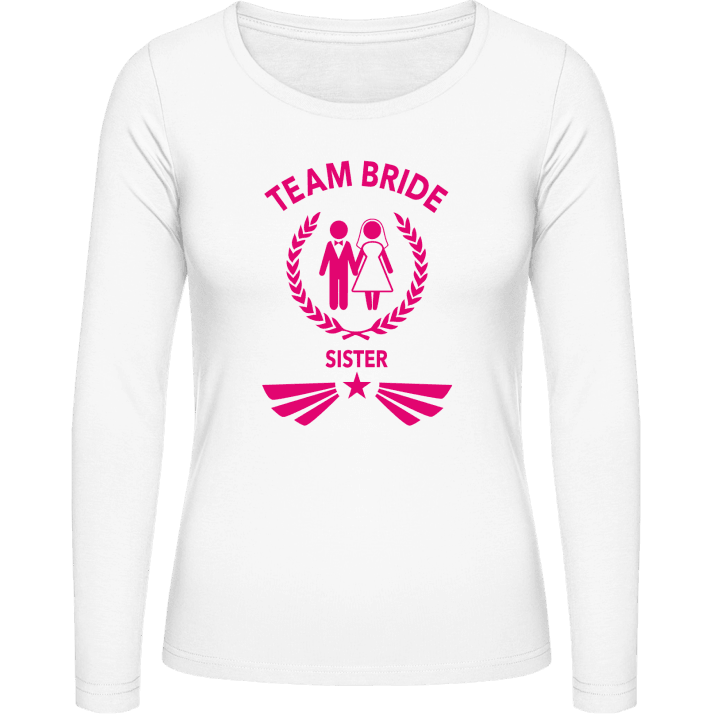 Team Bride Sister T-shirt à manches longues pour femmes contain pic