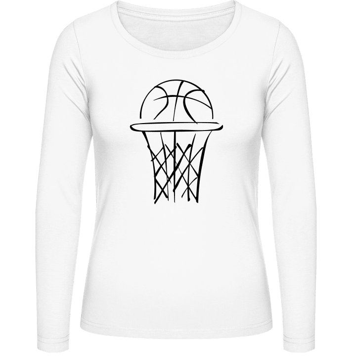 Basketball Scribble  Langermet skjorte for kvinner 0 image