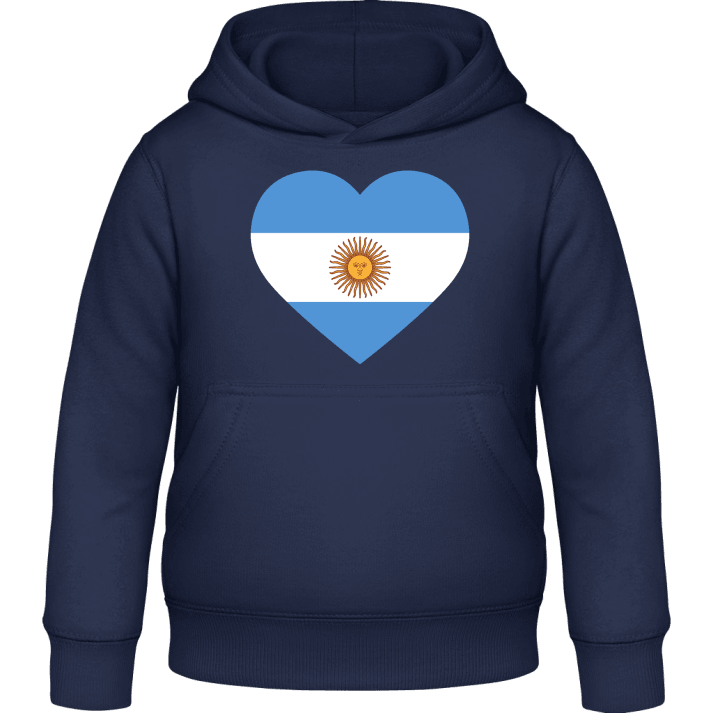 Argentina Heart Flag Kids Hoodie contain pic