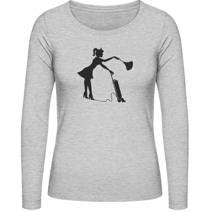 Housewife Illustration Women long Sleeve Shirt contain pic