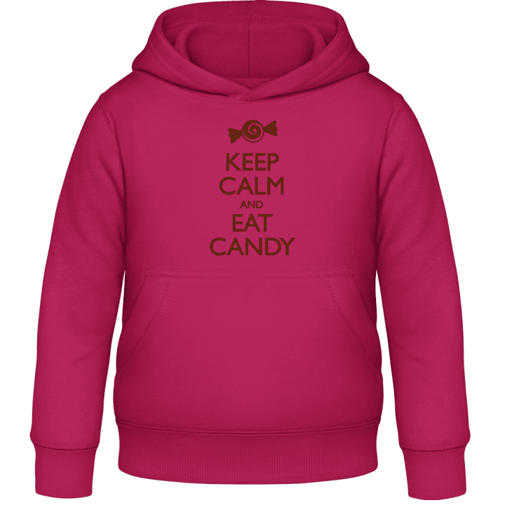 Keep Calm and Eat Candy Felpa con cappuccio per bambini contain pic