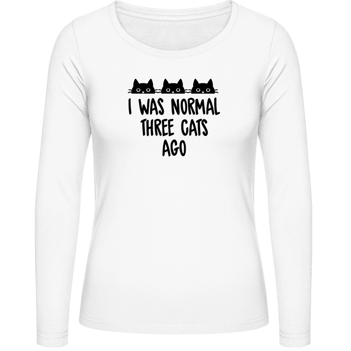 Normal Three Cats Ago Langermet skjorte for kvinner 0 image