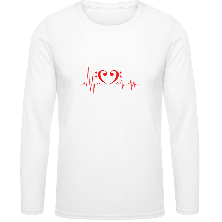 Bass Heart Frequence Shirt met lange mouwen contain pic