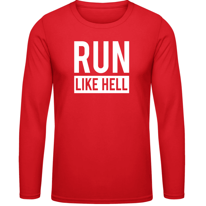 Run Like Hell Langermet skjorte contain pic