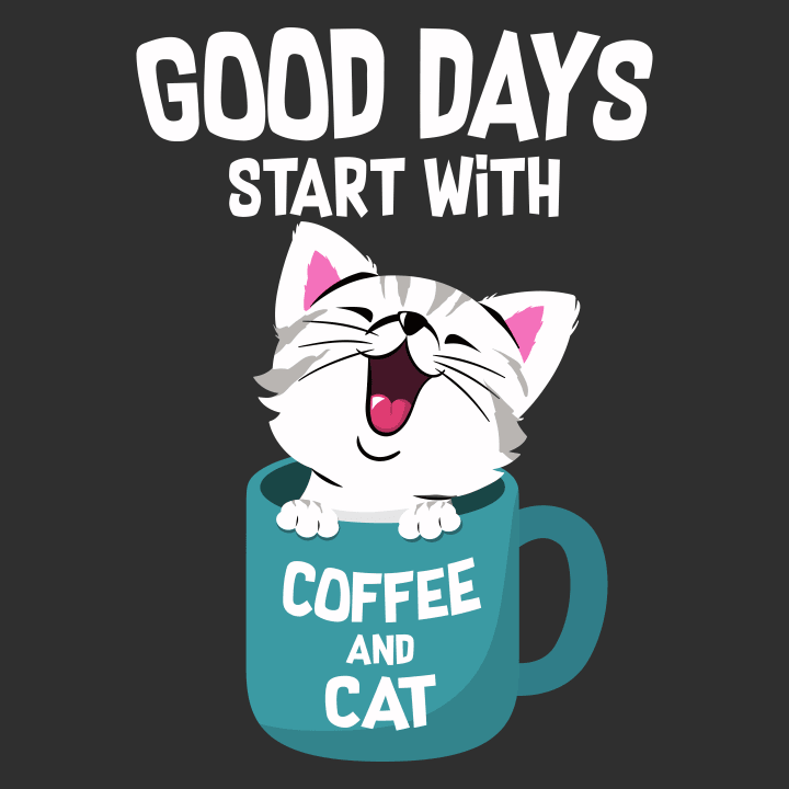 Good Days Start With Coffee And Cat Delantal de cocina 0 image