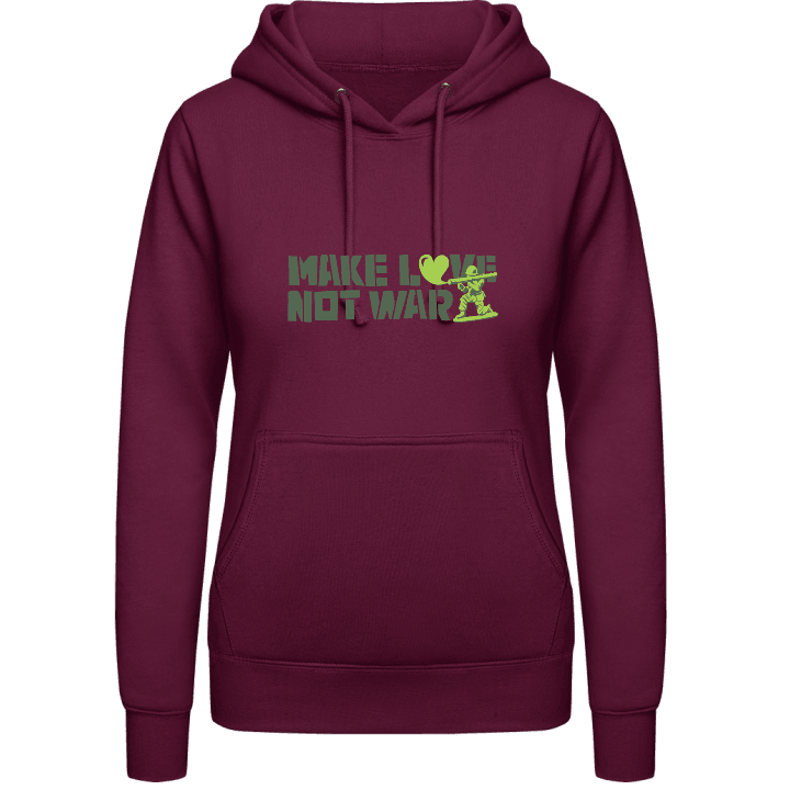 Make Love Not War Soldier Women Hoodie contain pic