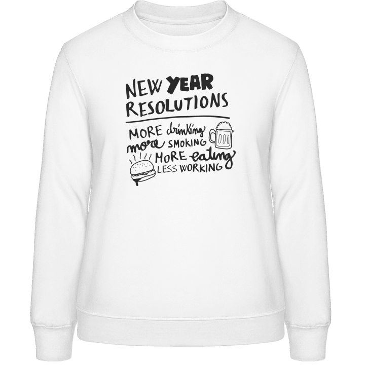 New Year Resolutions Women Sweatshirt 0 image