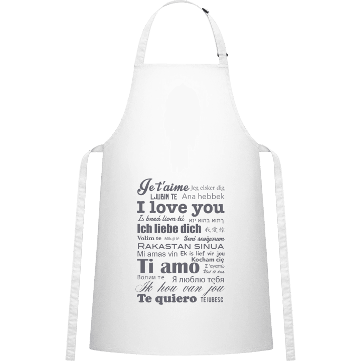 I Love You International Kitchen Apron contain pic