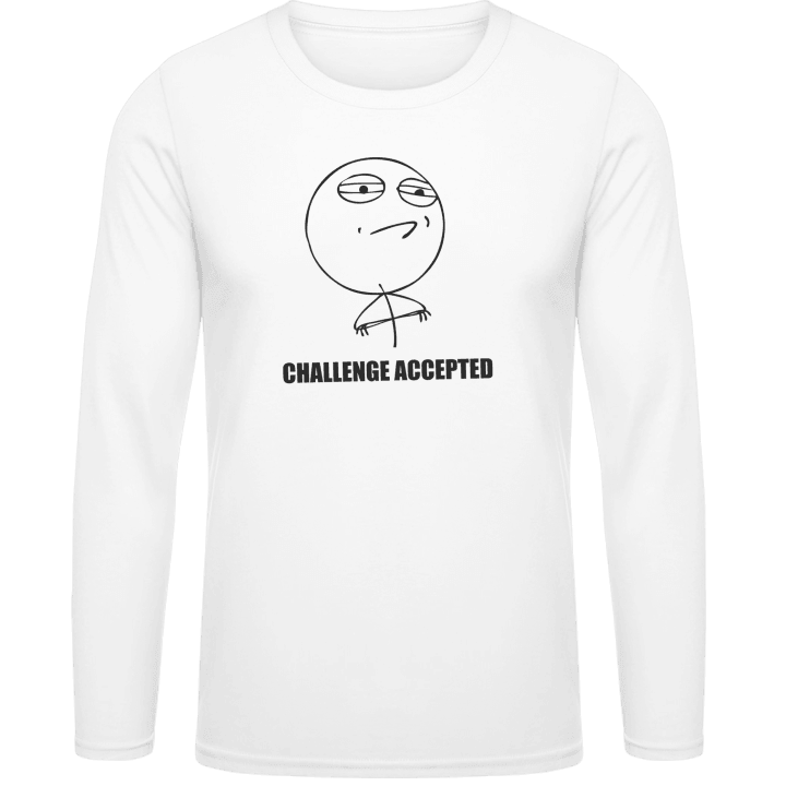 Challenge Accepted Meme T-shirt à manches longues 0 image