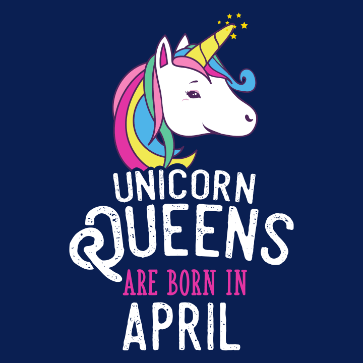 Unicorn Queens Are Born In April Vrouwen T-shirt 0 image